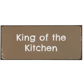 Plechová ceduľa King of the Kitchen