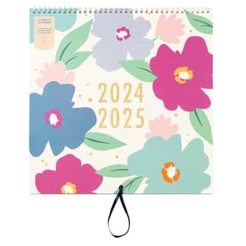 Nástenný kalendár na 17 mesiacov Floral 2024/25