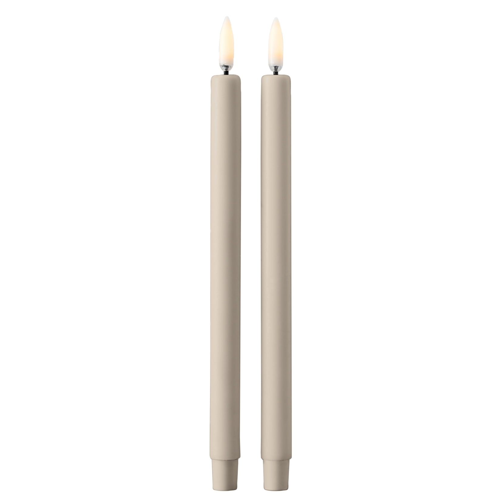 STOFF NAGEL Voskové LED sviečky Sand – set 2 ks