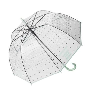 Transparentný dáždnik Minty Dots