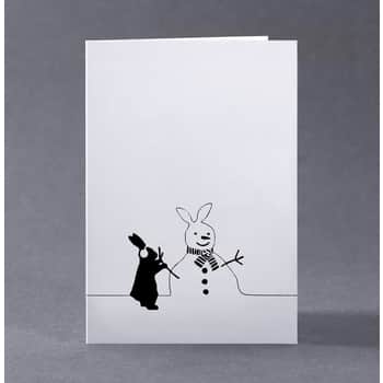 Vianočné prianie s králíkom Snowman Rabbit