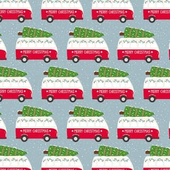 Vianočný baliaci papier Camper Van