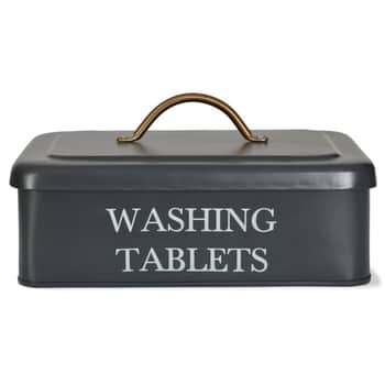 Plechový box na tablety do umývačky Carbon