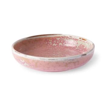 Hlboký porcelánový tanier Rustic Pink 19 cm