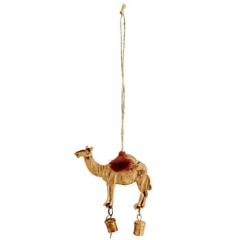 Závesná vianočná dekorácia Camel Antique Gold