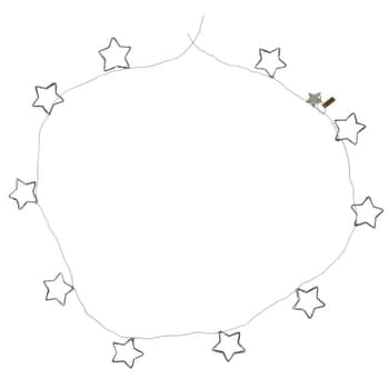 Vianočná zinková reťaz Stars Zinc 140 cm