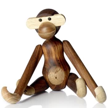 Drevená opička Monkey Small Teak Limba 20 cm