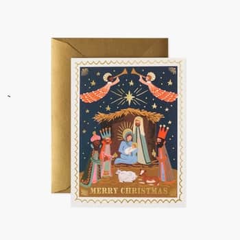 Vianočná pohľadnica Christmas Nativity