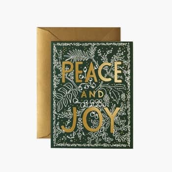 Vianočná pohľadnica Evergreen Peace