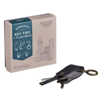 Koženková kľúčenka s USB Key Tidy