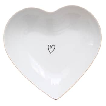 Porcelánový tanierik v tvare srdca Srdiečko 16 cm