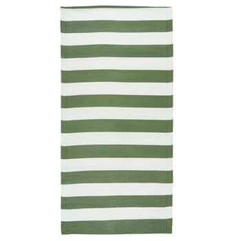 Vonkajší koberec Striped Dusty Green 90x180 cm