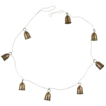 Girlanda s kovovými zvončekmi 100 cm