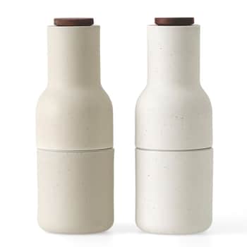 Mlynček na soľ a korenie Bottle Ceramic Sand Walnut - set 2 ks