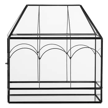 Sklenený box Lanto Black Glass 26 cm