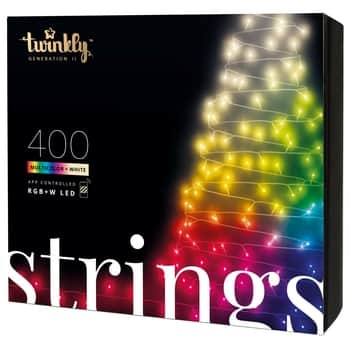 Inteligentná LED svetelná reťaz Twinkly Strings Multicolor + White - 400 žiaroviek