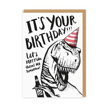 Blahoželanie k narodeninám T-Rex