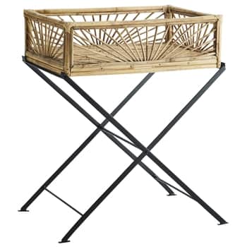 Bambusový odkladací stolík 80 cm