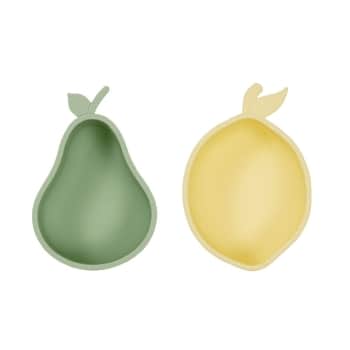 Silikónová mištička Yummy Pear / Lemon