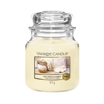 Sviečka Yankee Candle 411 g - Soft Wool and Amber