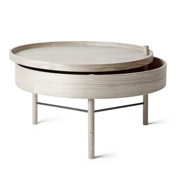 Drevený stôl Turning White Oak ⌀ 65cm