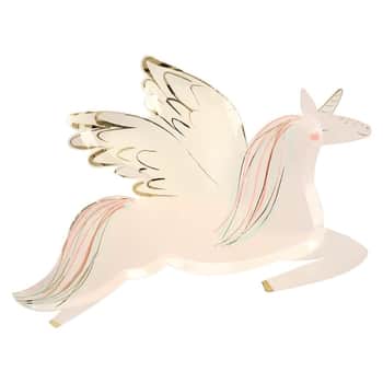 Papierový tanier Winged Unicorn - set 8 ks