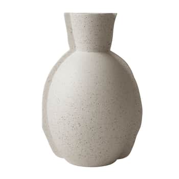 Keramická váza Edge Cream Dot 30 cm
