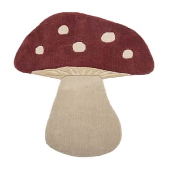 Vlnený koberec Mushroom 90x85 cm