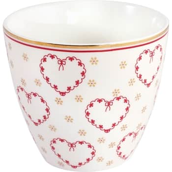 Latte cup Layla Heart White 300 ml