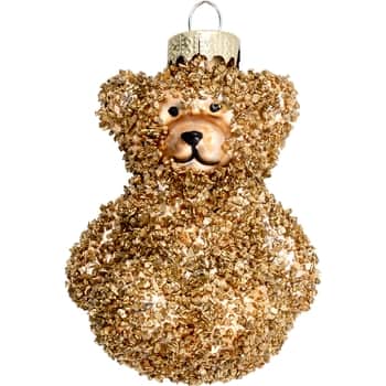 Vianočná ozdoba Teddy Antique Gold