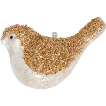 Vianočná ozdoba Bird Antique Gold
