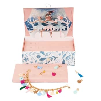 Detský adventný kalendár s bižutériou v šperkovnici Winter Ballerina