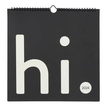 Nástenný kalendár Design Letters Hi 2024