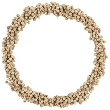 Dekoratívny korálkový veniec Wooden Beads Ø 23 cm