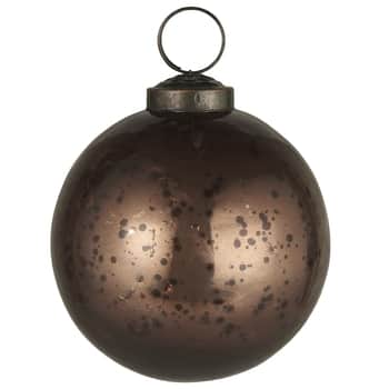 Vianočná ozdoba Pebbled Rustic Brown 8 cm