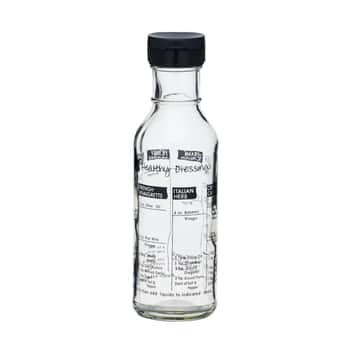 Fľaša s odmerkou na prípravu šalátových dresingov 355 ml