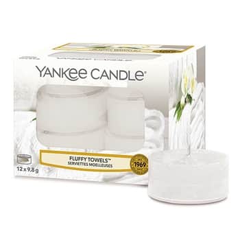 Čajové sviečky Yankee Candle 12 ks - Fluffy Towels