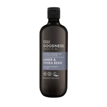 Přírodní sprchový gel pro muže Goodness Amber/Tonka Bean 500 ml