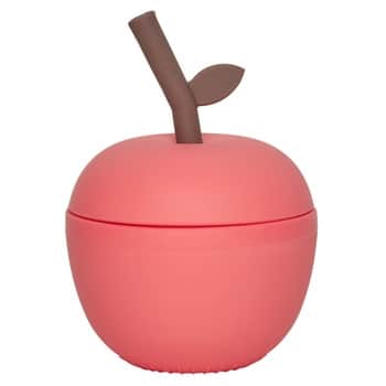 Detský silikónový hrnček Red Apple