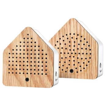 Relaxačná zvuková dekorácia Zirpybox Oak Wood – set 2 ks