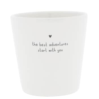 Keramický latte hrnček Best Adventures 300 ml