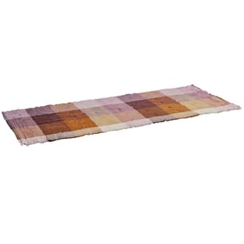 Ľanový prehoz na posteľ Burnt Orange/Lilac/Bordeaux 70 x 180 cm