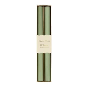 Vysoká sviečka Sage Green 25 cm – set 2 ks