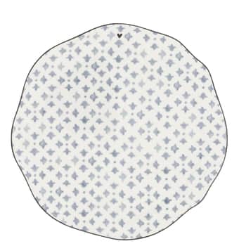 Keramický tanier Iris Blue Print Ø 23 cm