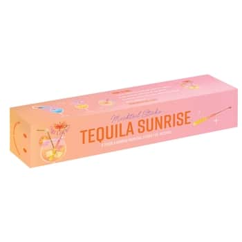 Drevené miešadlo s cukrovými kryštálmi Tequila Sunrise – set 6 ks